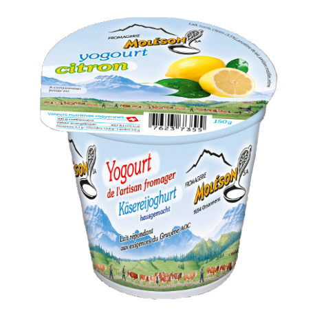 Yogourt au lait de Vache citron (Fribourg)