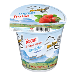 Yogourt au lait de Vache fraise (Fribourg)
