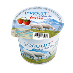 Yogourt au lait de Brebis fraise (Vaud)