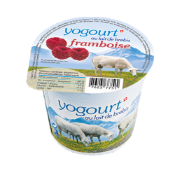 Yogourt au lait de Brebis framboise (Vaud)