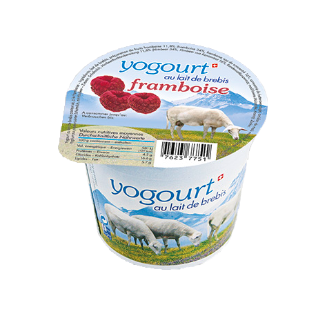 Yogourt au lait de Brebis framboise (Vaud)