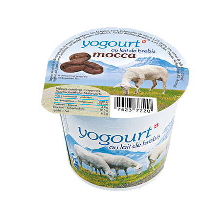 Yogourt au lait de Brebis mocca (Vaud)