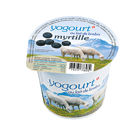 Yogourt au lait de Brebis myrtille (Vaud)